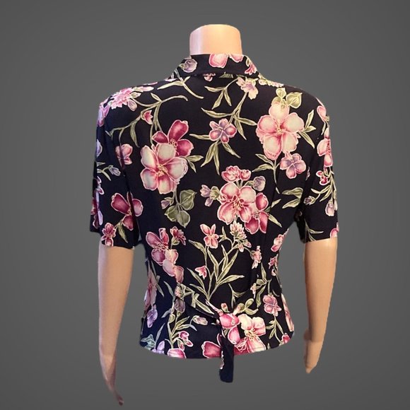 NWOT Vintage Jaclyn Smith Short Sleeve Blouse Top Size M - Picture 3 of 9